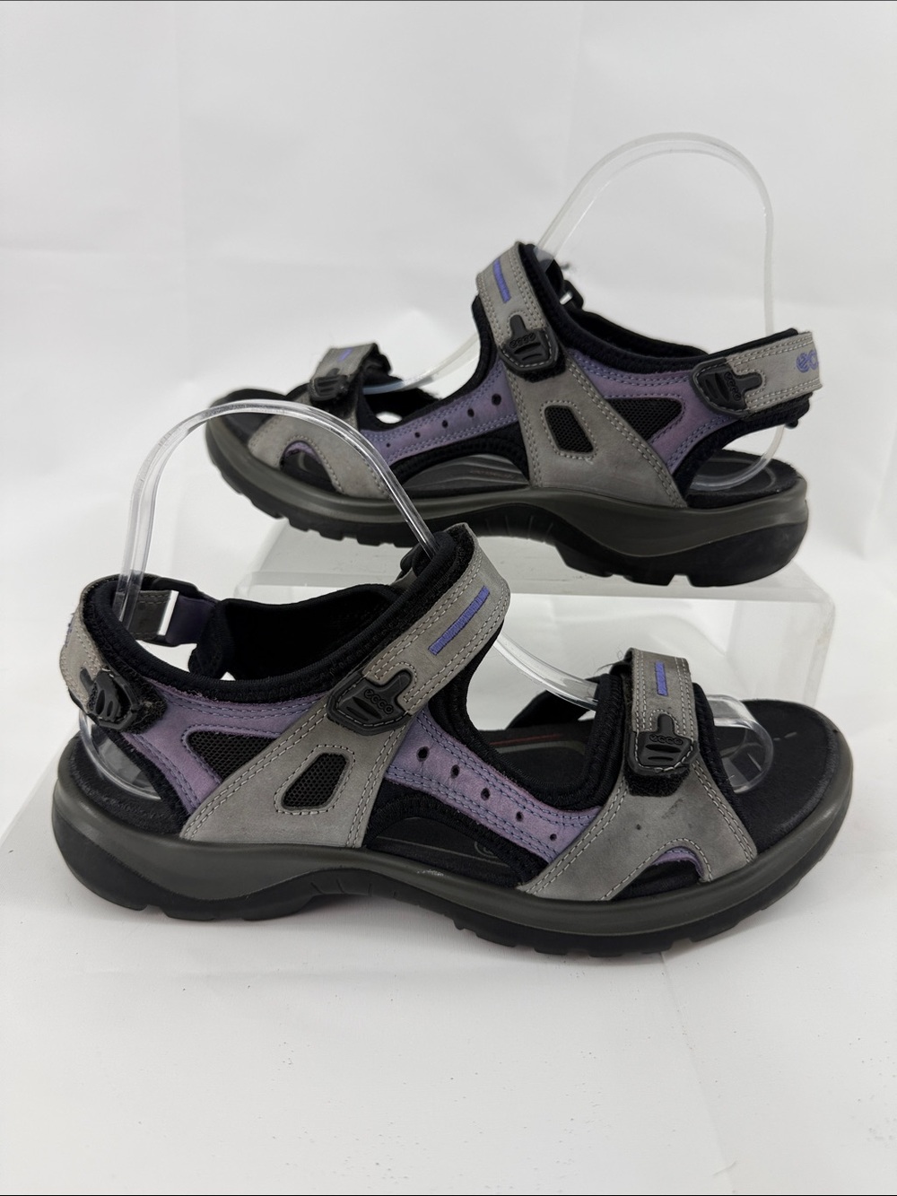 ECCO Offroad Comfort Walk Women's Gray and Purple Outdoor Sport Sandals